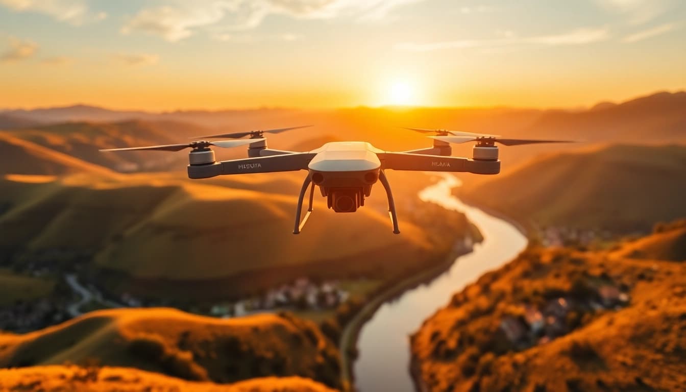 Dronavia c5 che sorvola un paesaggio italiano affascinante