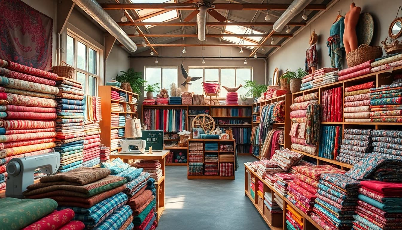 Bezoek stoffen winkel online voor unieke stoffen en prachtige patronen in een uitnodigende omgeving.