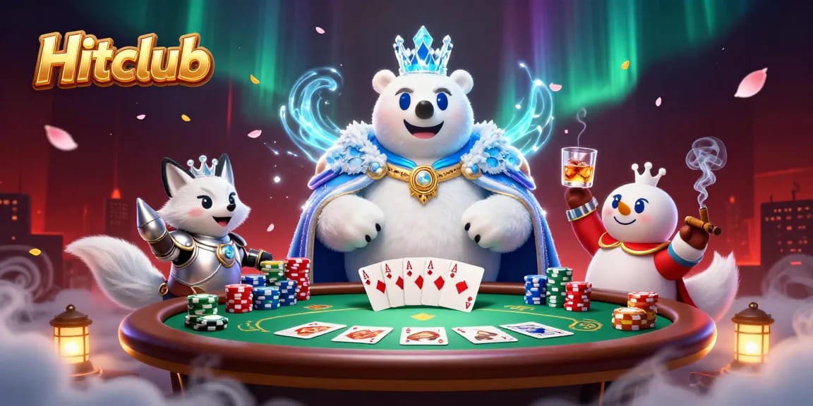 Experience the thrilling action at Hitclub, showcasing poker excitement with vibrant characters and dynamic gameplay.