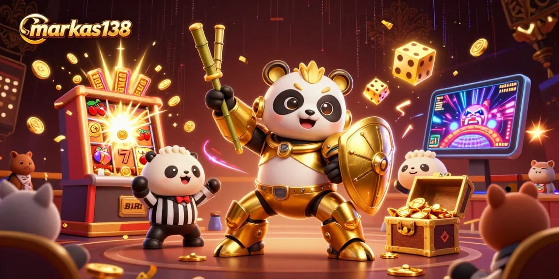 Experience the thrill of markas138 with dynamic casino action and stunning 3D illustration.