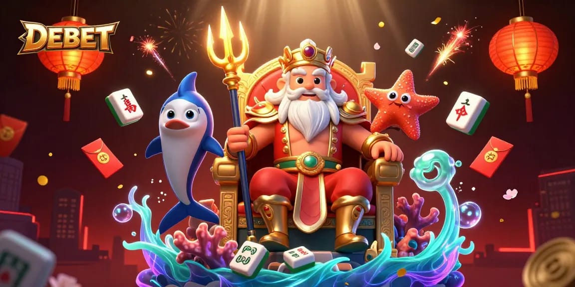 Experience exciting gameplay at DEBET with vibrant scene and dynamic casino elements.