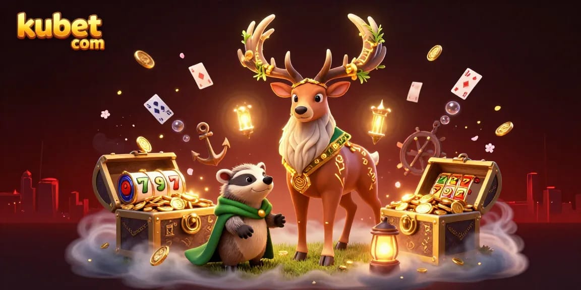 Engage in thrilling gameplay at kubet com, featuring immersive casino elements and energetic characters.