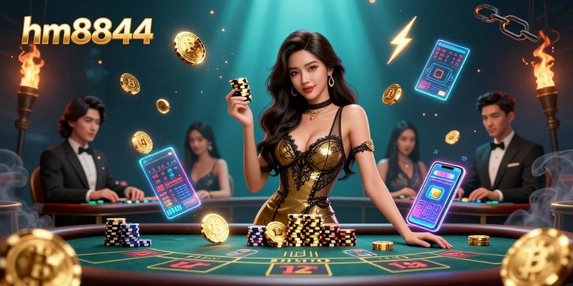Experience high-stakes play at hm8844 with glamorous baccarat action and blockchain elements.