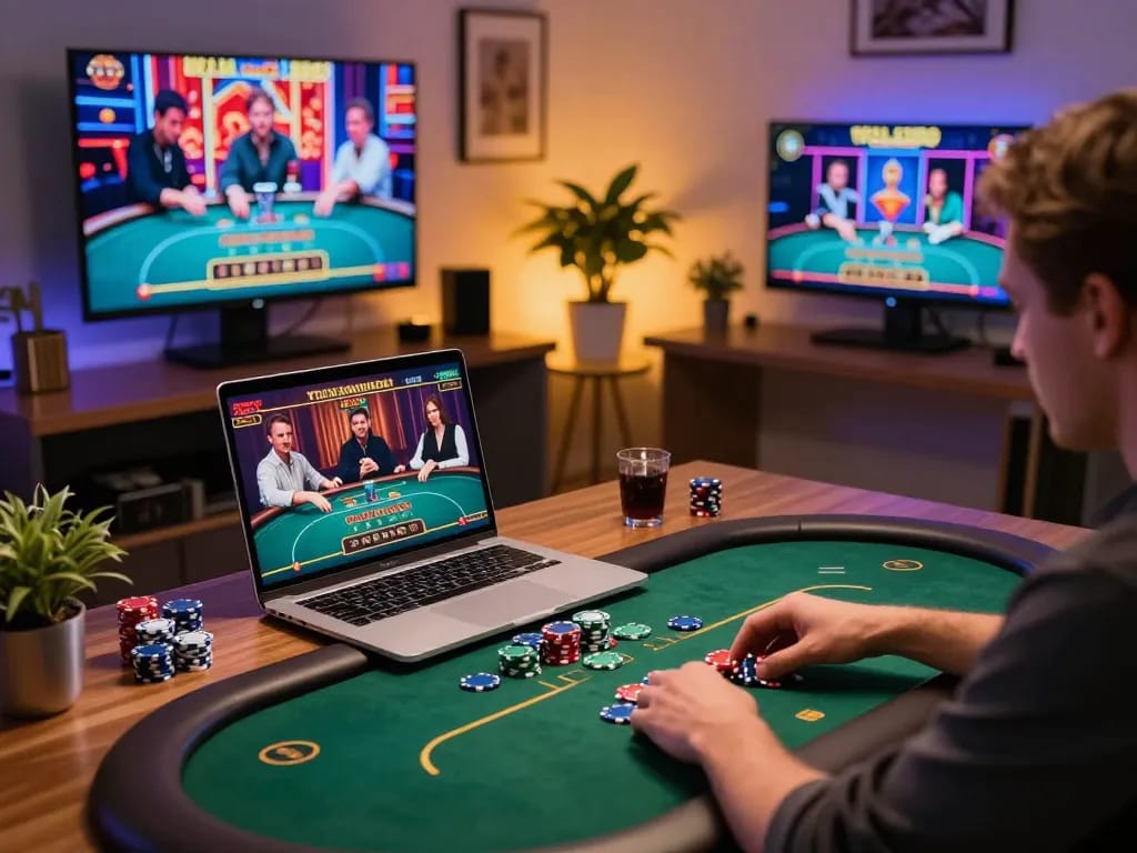 Engaging online gaming scene where debet strategies come to life with dynamic gameplay and immersive atmosphere.