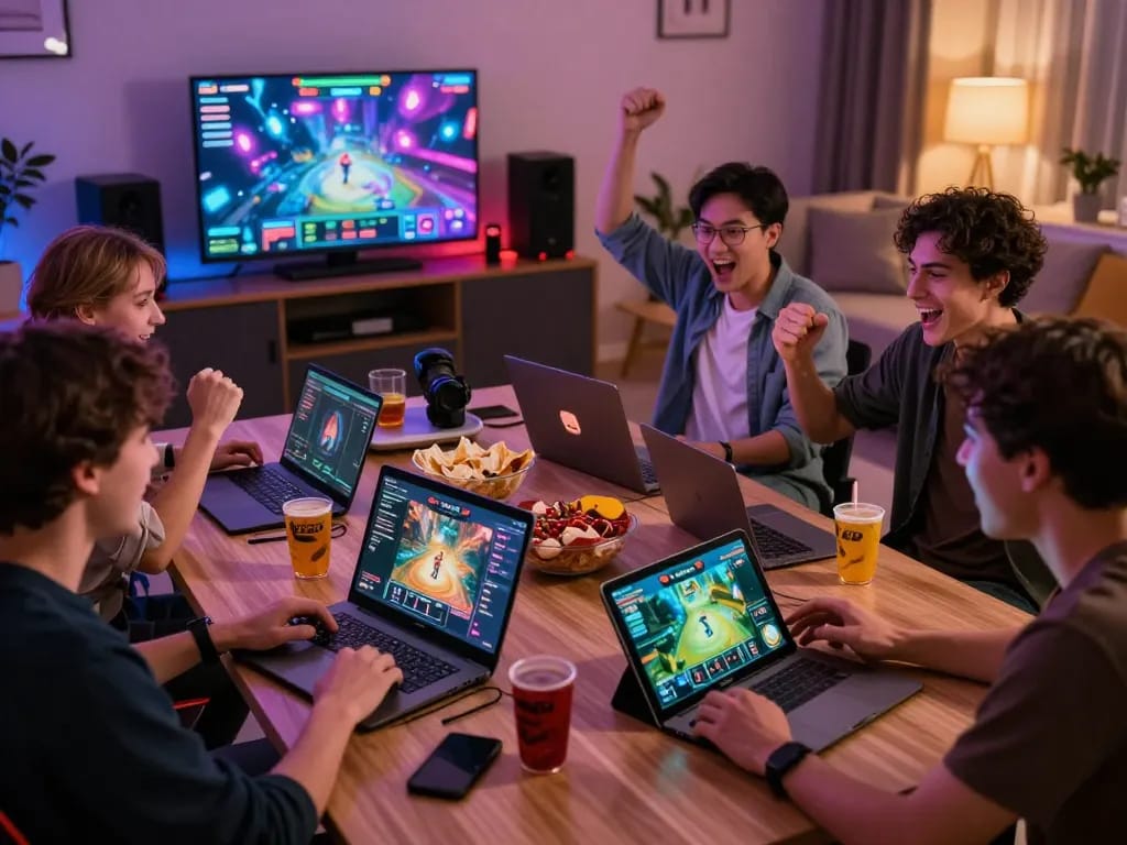 Engaged players enjoying the 789 club gaming experience in a lively setting.