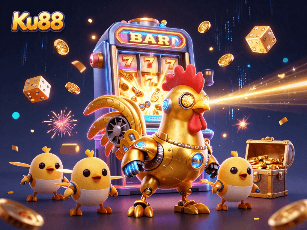Experience thrilling gameplay with Ku88’s casino magic featuring dynamic slot machines and vibrant characters.