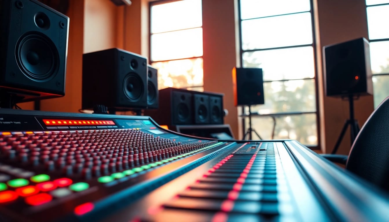 Transform your music with expert online audio mastering in a high-end studio setting.