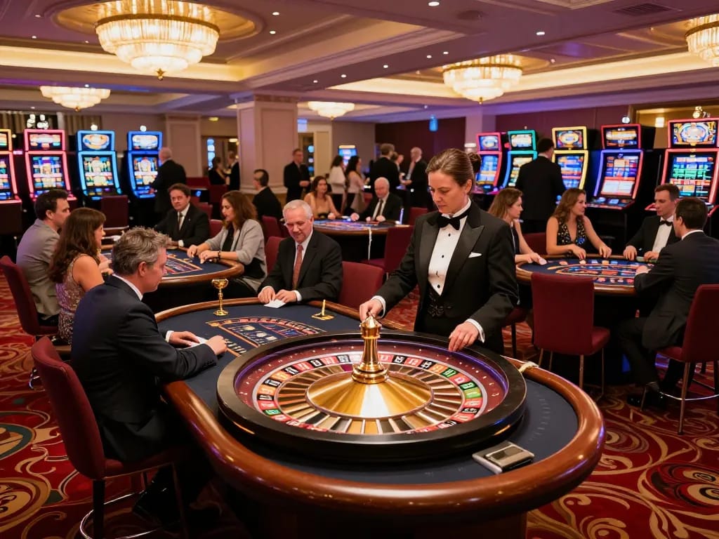 Live gaming at F8BET showcasing excitement and vibrant atmosphere on https://www.dacsandatphanrang.com/ casino floor.