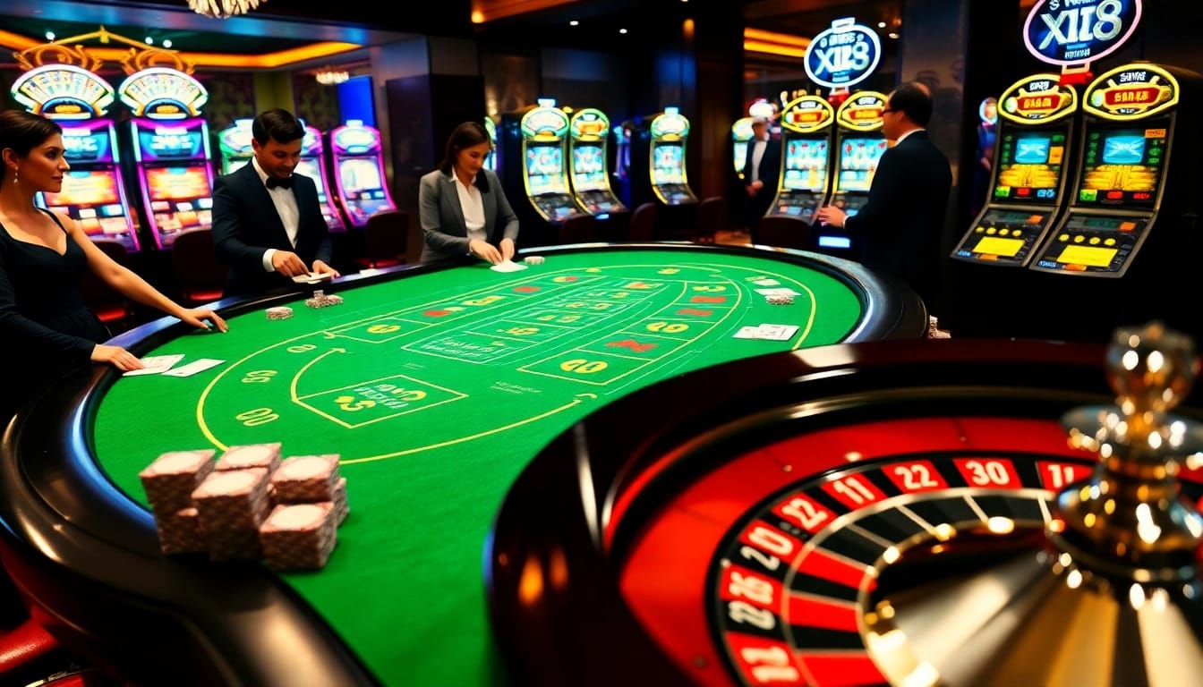 Players engaging with baccarat at XX88 casino, showcasing thrilling betting moments.