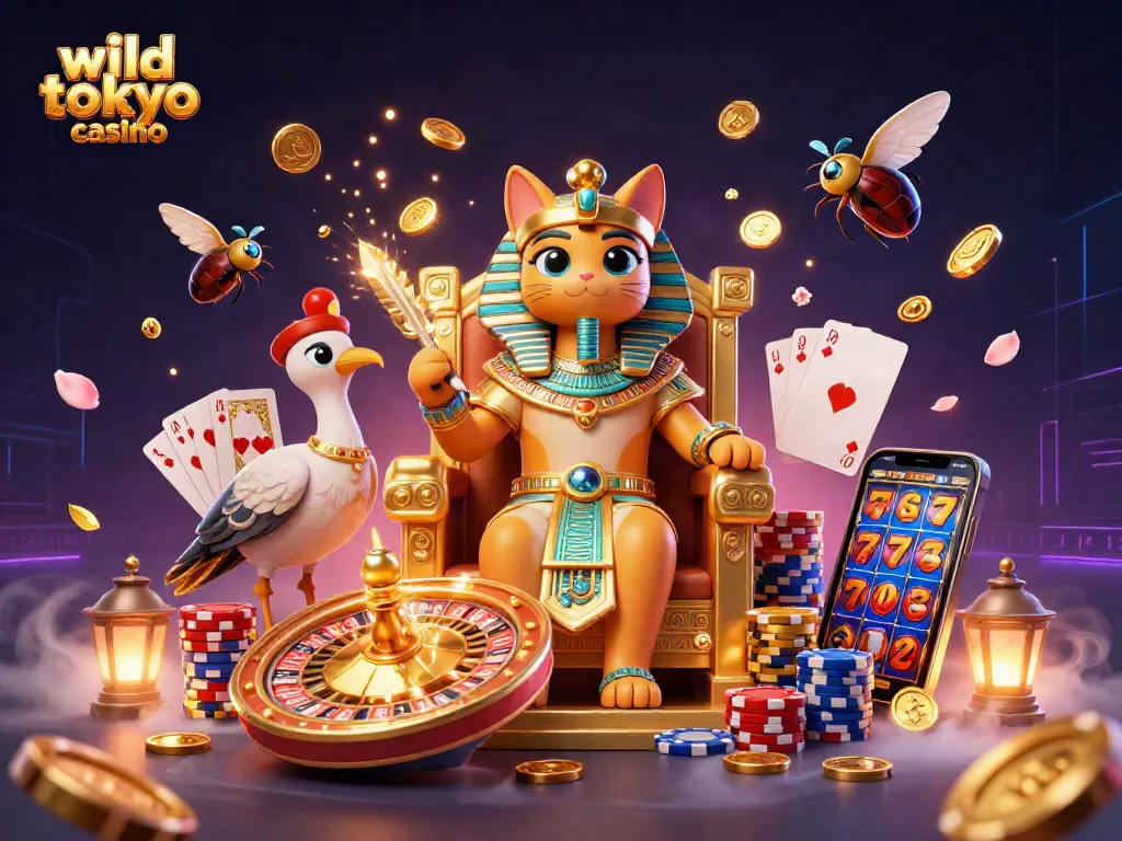 Experience thrilling gameplay at wild tokyo casino with vibrant characters, games and dazzling visuals.