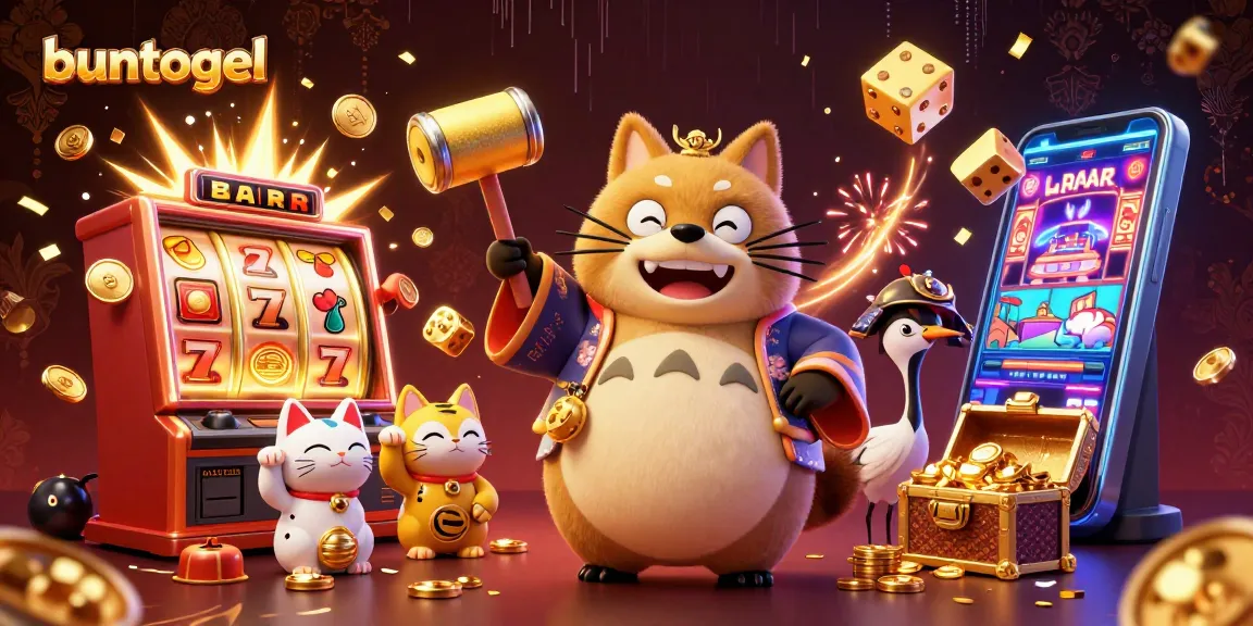 Buntogel offers a vibrant casino experience featuring colorful characters and exciting gaming elements.