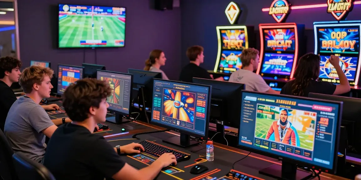 Engaged players enjoying various games on HM88's vibrant online platform, showcasing an immersive gaming experience.