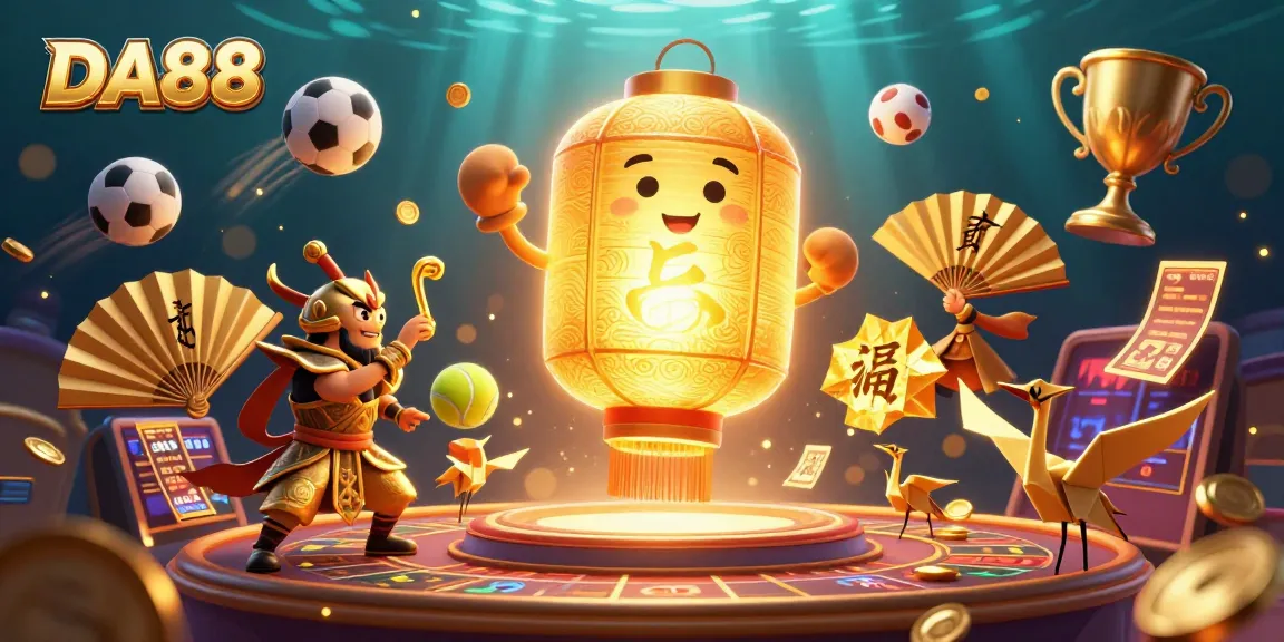 Experience the thrilling vibes of DA88, where golden lanterns and dynamic sports betting merge.