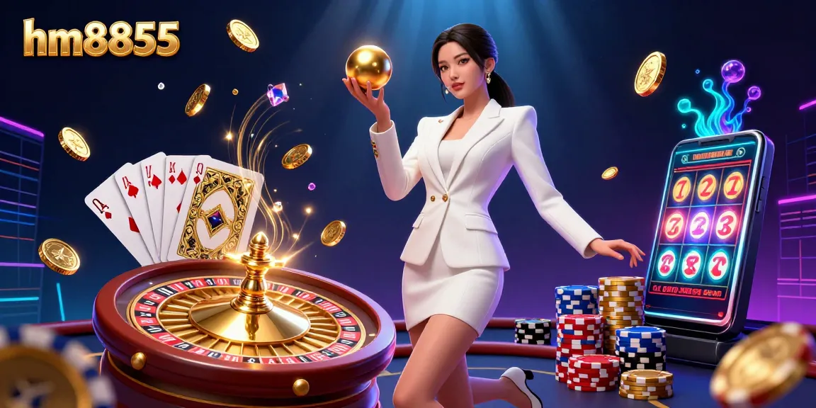 Experience the thrill of hm8855 casino games with a stunning roulette ball scene