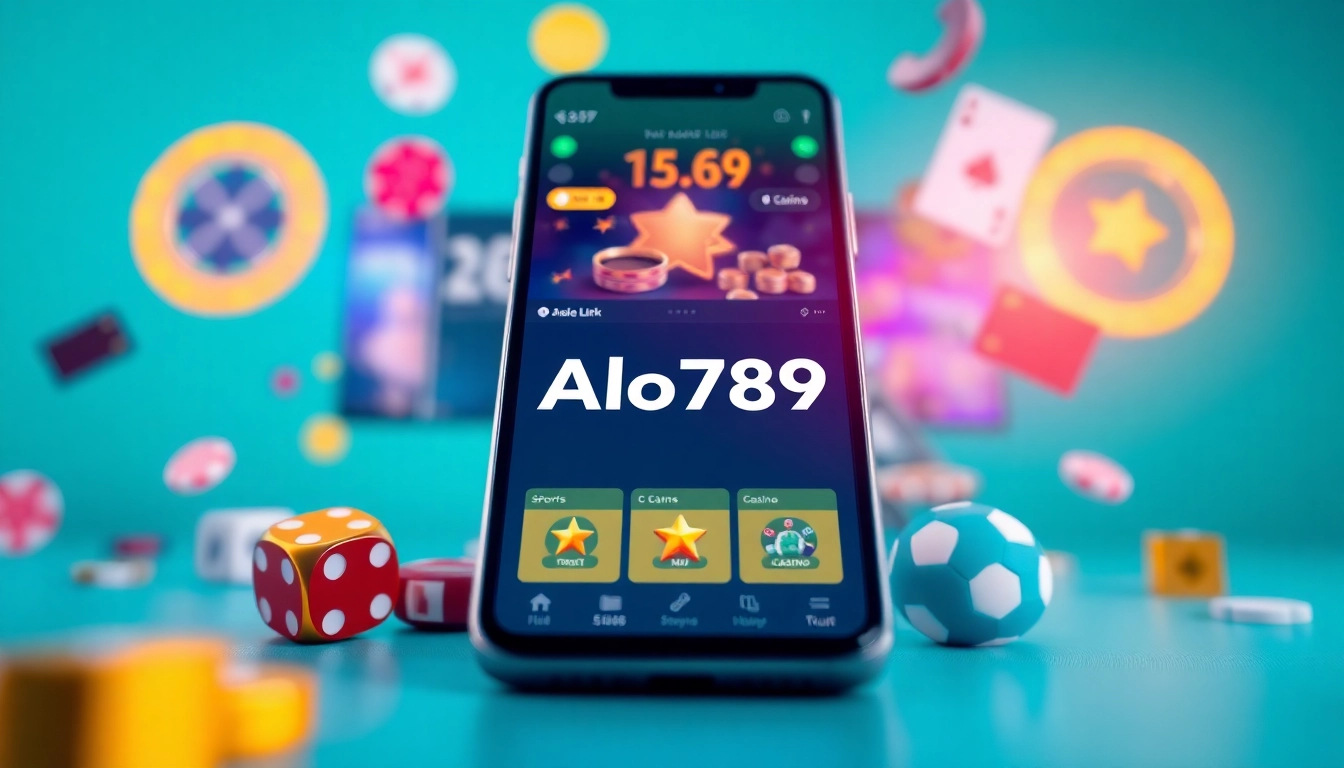 Engaging representation of the Alo789 Link interface, showcasing online gambling and betting options.