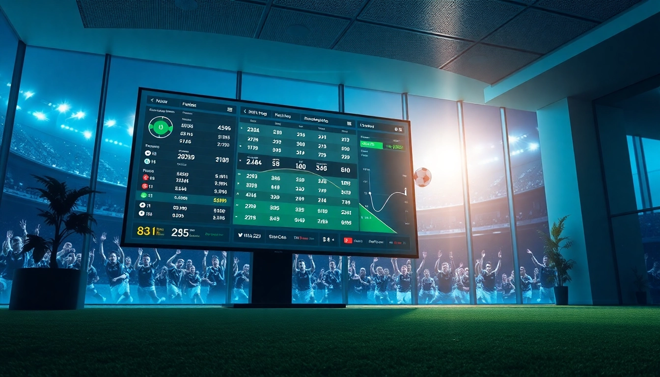 Engaging digital interface displaying kèo nhà cái 5 with real-time betting odds and football statistics.