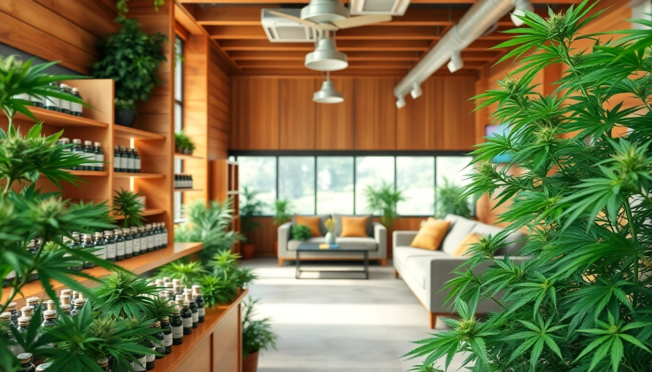 Engage with Weedmaps Lloret de Mar at a welcoming cannabis dispensary setup.